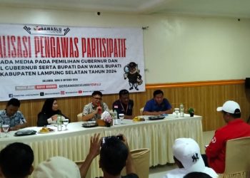 Bawaslu Lampung Selatan Gelar Media Gathering untuk Sosialisasi Pengawasan Partisipatif Pemilu 2024