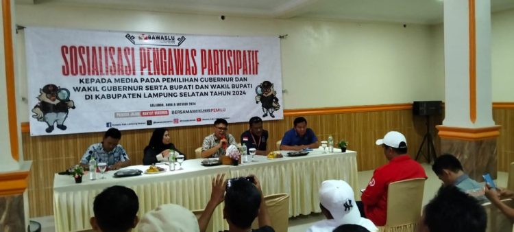 Bawaslu Lampung Selatan Gelar Media Gathering untuk Sosialisasi Pengawasan Partisipatif Pemilu 2024