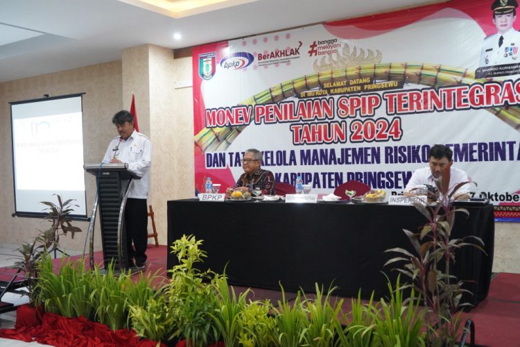 Pemkab Pringsewu Gelar Monitoring dan Evaluasi SPIP Terintegrasi 2024