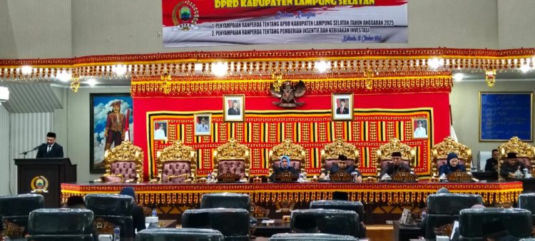 Penyampaian Rancangan APBD Tahun Anggaran 2025 oleh Plt Bupati Lampung Selatan di Hadapan DPRD