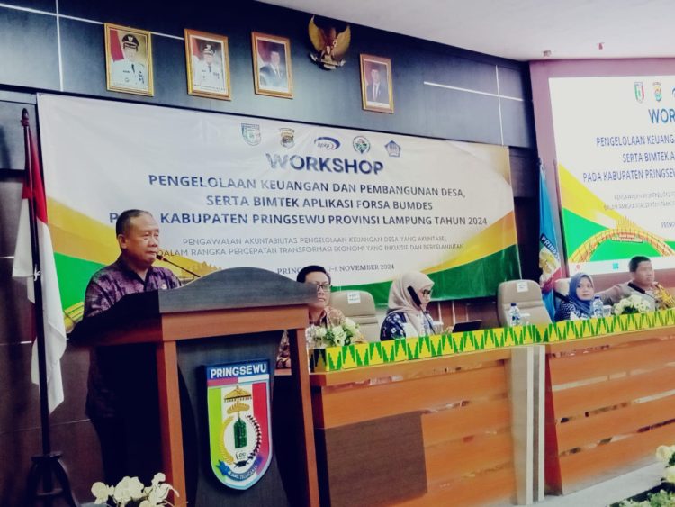 Pemkab Pringsewu dan BPKP Lampung Gelar Workshop Pengelolaan Keuangan Desa