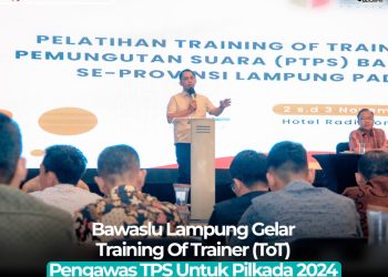 Bawaslu Lampung Petakan 3.590 TPS Rawan untuk Antisipasi Pilkada 2024