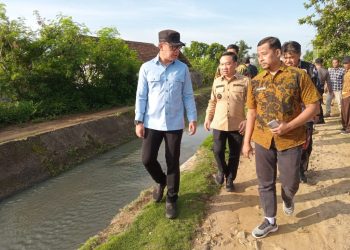 Wamendagri Tinjau Irigasi di Pringsewu, Fokus Dukung Swasembada Pangan  