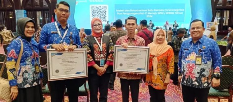Disdukcapil Lampung Selatan Raih Penghargaan Zona Integritas dari Kementerian PAN-RB
