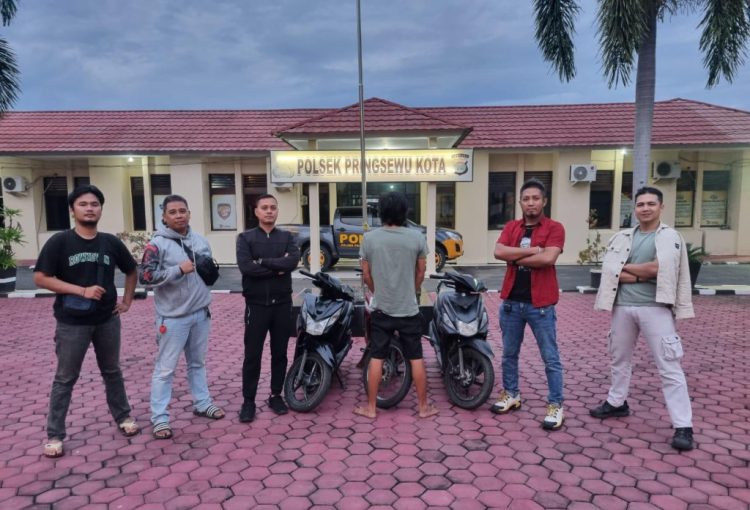 Polsek Pringsewu Kota Amankan Dua Pelaku Penipuan dan Penggelapan Sepeda Motor