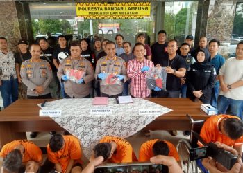 Polresta Bandar Lampung Bongkar Sindikat Curanmor, 4 Pelaku Ditembak Saat Melawan