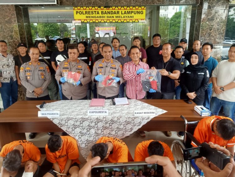 Polresta Bandar Lampung Bongkar Sindikat Curanmor, 4 Pelaku Ditembak Saat Melawan