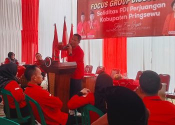 DPC PDIP Pringsewu Gelar Diskusi Soliditas PDI Perjuangan Jelang HUT ke-52