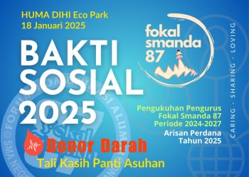 Fokal Smanda 87 Gelar Bakti Sosial 2025 di Huma Dihi Eco Park