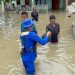 Gabungan Polairud dan Polres Lampung Selatan Evakuasi Warga Terdampak Banjir di Dusun Umbul Besar