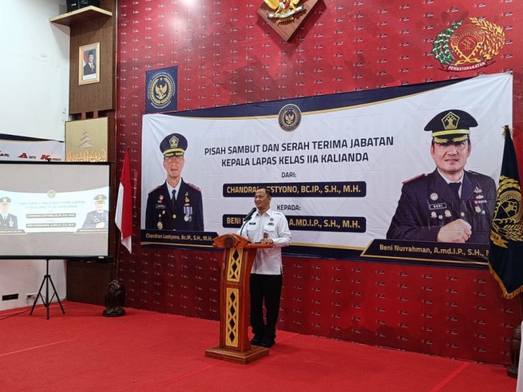 Sertijab Kalapas Kalianda, Beni Nurrohman Tegaskan Komitmen Bebas Narkoba dan Pungli