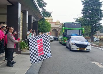 Kapolda Lampung Lepas Peserta Tour of Kemala 2025, Tekankan Sportivitas dan Semangat Juang