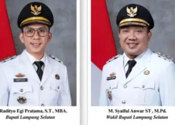 Presiden Prabowo Lantik Radityo Egi Pratama dan M. Syaiful Anwar sebagai Bupati dan Wakil Bupati Lampung Selatan