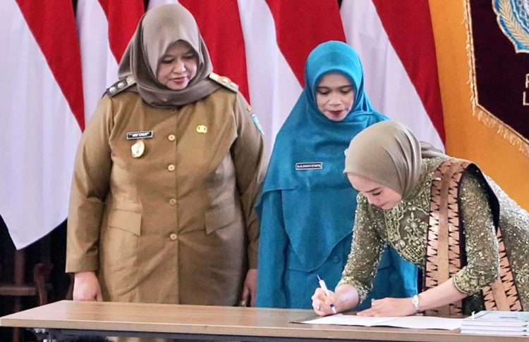 Ny. Rahayu Riyanto Pamungkas Resmi Jabat Ketua TP-PKK dan TP Posyandu Kabupaten Pringsewu