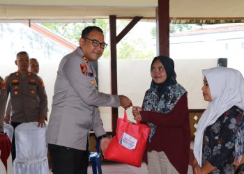 Polres Lampung Barat Gelar Baksos Ramadan Bersama Mahasiswa dan OKP