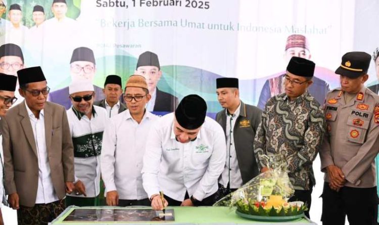 Bupati Dendi Resmikan Gedung PCNU di Harlah ke-102 NU