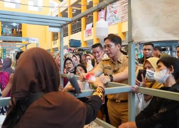 Bupati Lampung Selatan Tinjau Pasar Natar, Pastikan Harga Pangan Jelang Ramadan