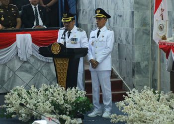 Bupati Hamartoni Paparkan Visi-Misi di Rapat Paripurna DPRD Lampung Utara