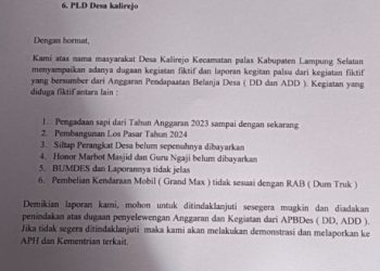 Diduga 5 Desa di Palas Gunakan Dana Desa Tanpa Realisasi Pembangunan