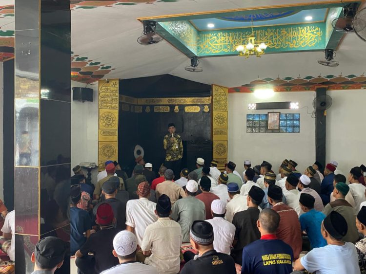 Lapas Kalianda Atur Protokol Kunjungan Idul Fitri, Warga Binaan Diminta Tertib