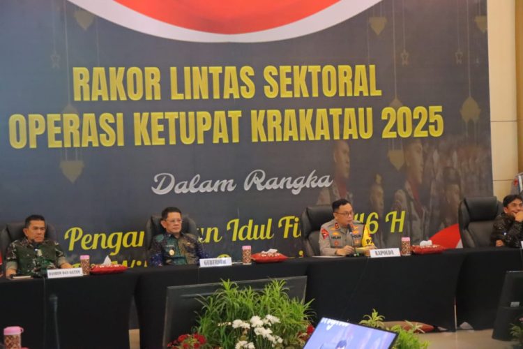 Polda Lampung Gelar Rakor Lintas Sektoral untuk Pengamanan Mudik Idul Fitri 1446 H