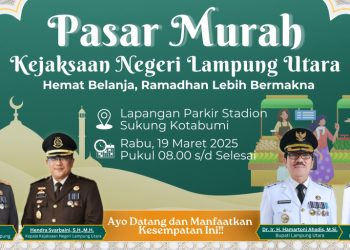 Sambut Ramadhan, Kejari Lampura Gelar Pasar Murah untuk Tekan Inflasi
