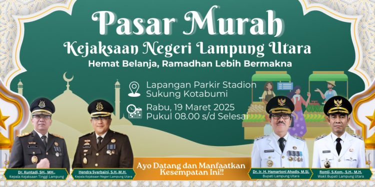 Pasar Murah Kejaksaan Negeri Lampung Utara: Belanja Hemat Sambut Ramadhan, Tekan Inflasi Daerah