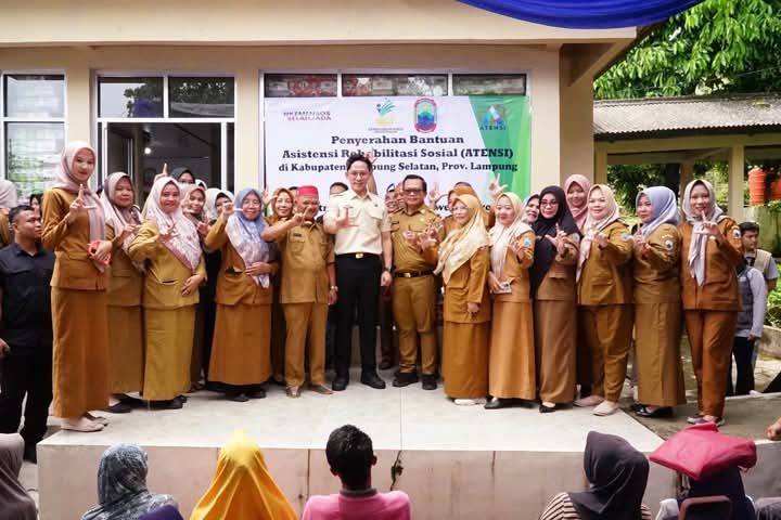 Pemkab Lampung Selatan Terima Bantuan ATENSI Senilai Rp617 Juta dari Kemensos
