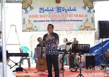 PWI & IKWI Pringsewu Gelar Halalbihalal, Bupati: Pers Adalah Mitra Pembangunan