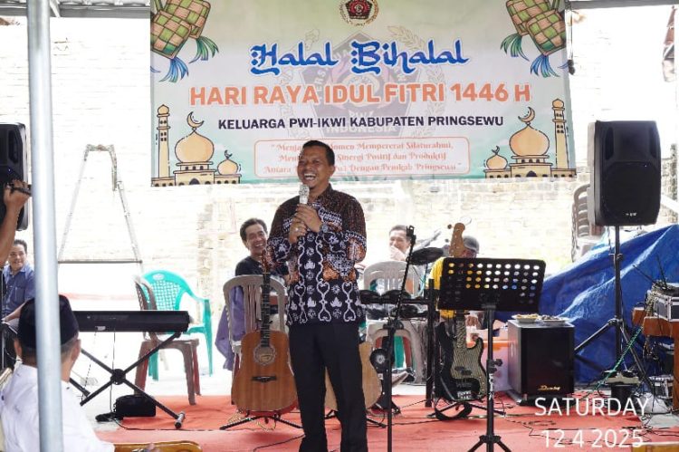 PWI & IKWI Pringsewu Gelar Halalbihalal, Bupati: Pers Adalah Mitra Pembangunan