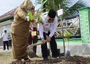 Hijaukan Pringsewu, Wabup Umi Laila Gaungkan Semangat Selamatkan Bumi Lewat Penanaman Pohon