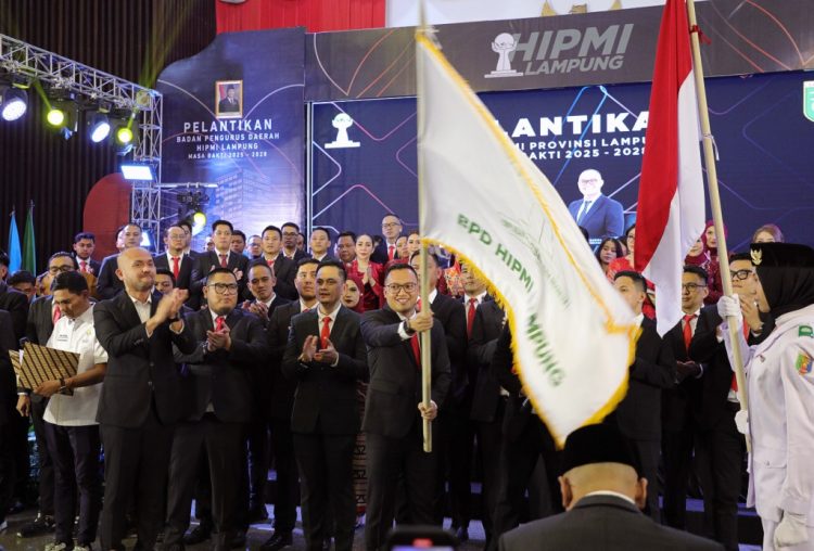 Gilang Ramadhan Resmi Pimpin HIPMI Lampung, Gubernur: Wujudkan Inovasi untuk Indonesia Emas 2045