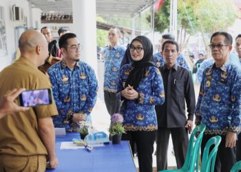 Wakil Gubernur Lampung Jihan Nurlela Pastikan Kelancaran Pemutihan Pajak Kendaraan Bermotor di Samsat Metro dan Lampung Timur
