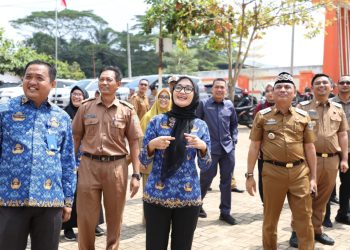 Wakil Gubernur Lampung Jihan Nurlela Tinjau Pelaksanaan Pemutihan Pajak Kendaraan Bermotor di Samsat Metro dan Lampung Timur