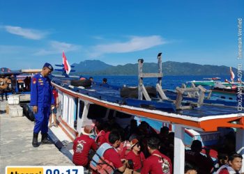 Sat Polairud Pesawaran Intensifkan Edukasi Laut Aman di Dermaga Ketapang, Jelang Musim Wisata