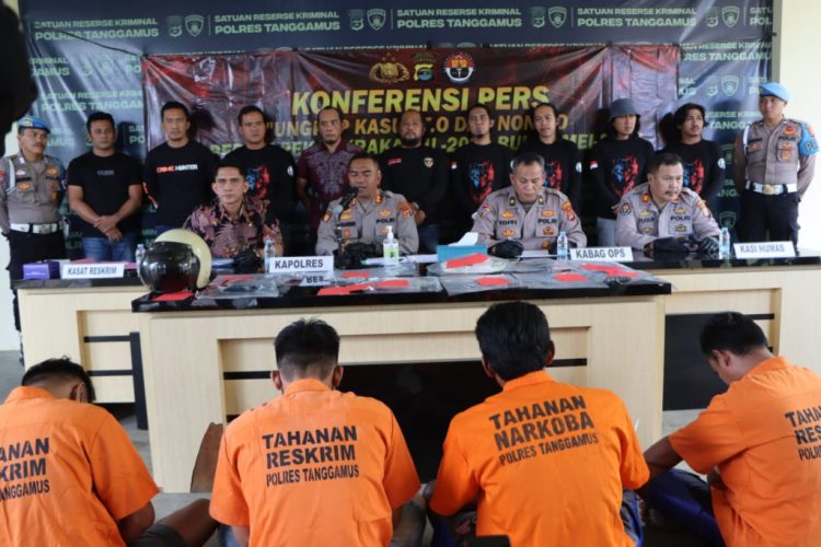 Tegas dan Tuntas: Polres Tanggamus Bongkar Kasus Kekerasan hingga Senjata Api dalam Operasi Pekat Krakatau 2025