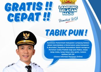 DPMPTSP Lamsel Luncurkan SIP-Online, Permudah Izin Praktik Nakes Dukung 100 Hari Kerja Bupati Egi