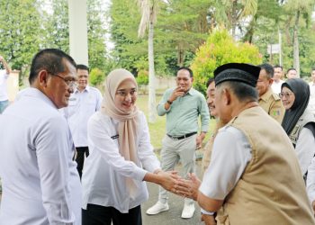 Wagub Jihan Nurlela Dampingi Menteri Sosial Saifullah Yusuf Kunjungi Lokasi Sementara Sekolah Rakyat di Lampung Selatan