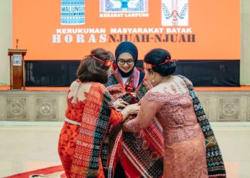 Wakil Gubernur Jihan Nurlela Hadiri Pelantikan Pengurus Kerukunan Masyarakat Batak Lampung Periode 2025-2030