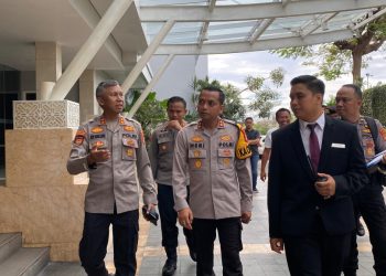 JELANG PSU 2025, KAPOLRES PESAWARAN & DIRPAMOBVIT POLDA LAMPUNG LAKUKAN RISK ASSESSMENT DI HOTEL EMERSIA