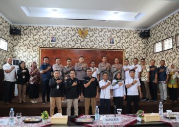 Audensi KPU, Bawaslu, dan Kapolres Lampung Selatan untuk Evaluasi Pelaksanaan Pemilu dan Pilkada
