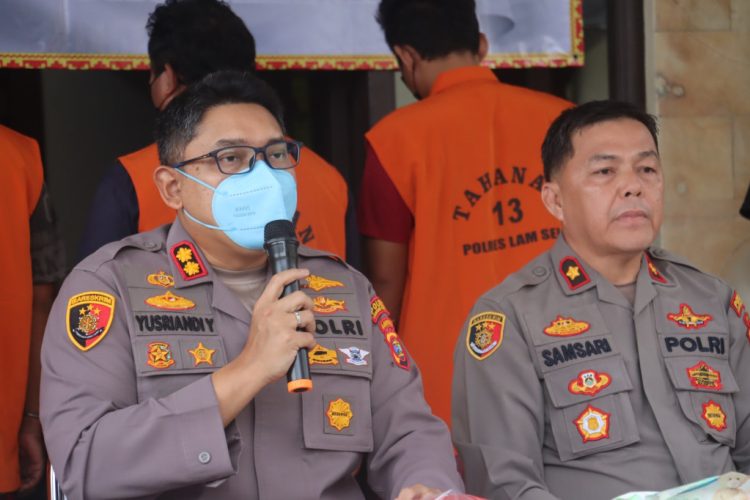 Polsek Tanjung Bintang Ungkap Tiga Kasus Penggelapan Senilai Ratusan Juta Rupiah, Lima Tersangka Diamankan
