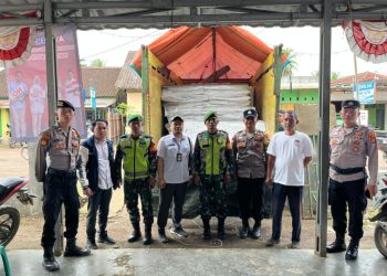 Logistik PSU Pilkada Pesawaran Tiba Aman di PPK Way Khilau, Dikawal Ketat Padal dan Aparat Gabungan