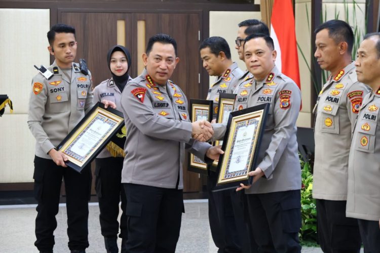 Kapolri Buka Rakernis Gabungan 4 Satker, Polda Lampung Raih Penghargaan IKPA 100%
