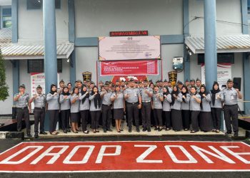 Dibawah Hujan Deras, Rutan Ambon Tunjukkan Semangat Nasionalisme dalam Upacara Hari Lahir Pancasila