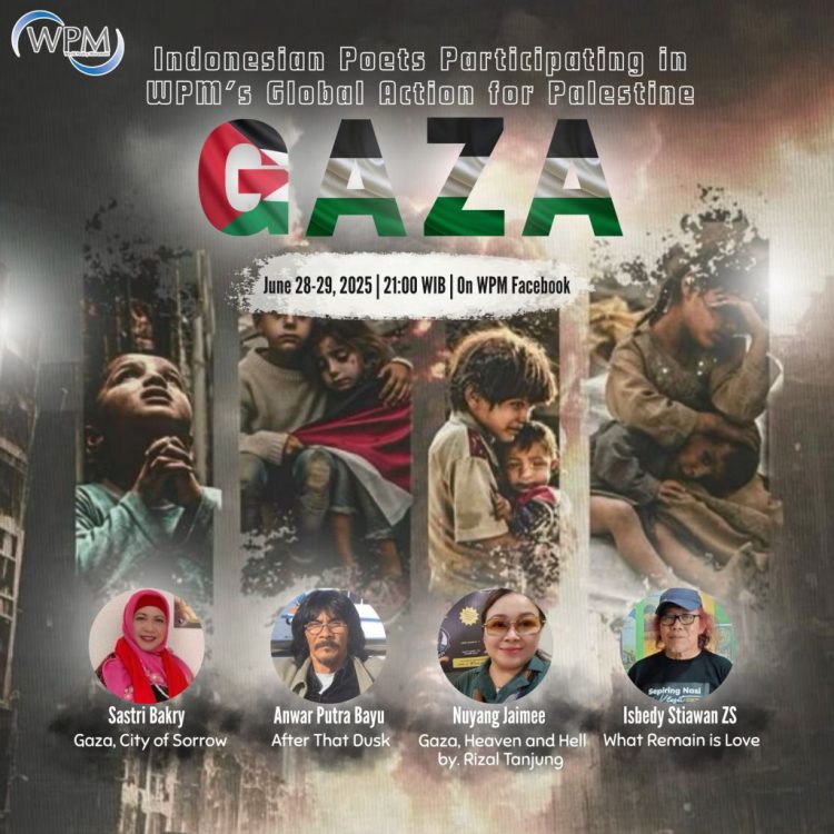 Empat Penyair Indonesia Tampil di Aksi Puisi Global untuk Palestina Bersama Sastrawan Dunia