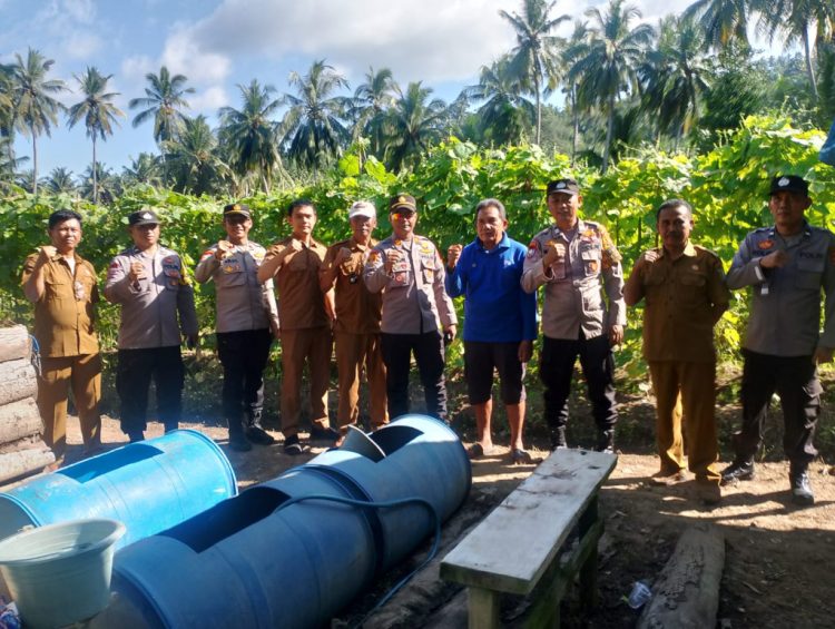 Polsek Padang Cermin Dorong Ketahanan Pangan Lewat Lomba Perkarangan Bergizi