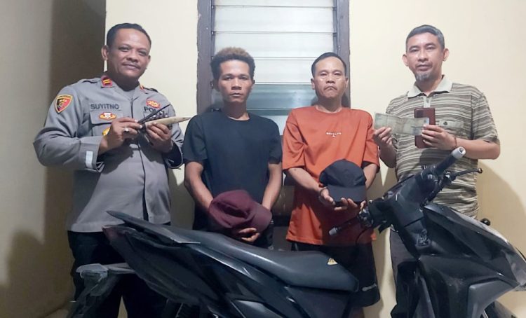Polsek Palas Bekuk Dua Residivis Curanmor, Amankan Senjata Tajam dan Kunci T