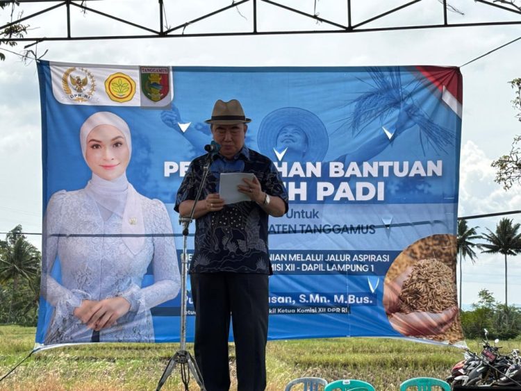 Dukung Swasembada Pangan, Putri Zulkifli Hasan Salurkan 198 Ton Benih Padi untuk Ribuan Petani Tanggamus