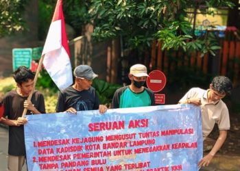 Desak Transparansi, Forum Muda Lampung Geruduk Kejagung Tuntut Usut Dugaan Manipulasi Data Kadisdik